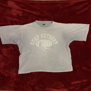 VINTAGE 1980s SURF ODYSSEY t-shirt. M. Stained, shredded